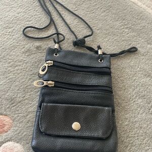 Leather crossbody